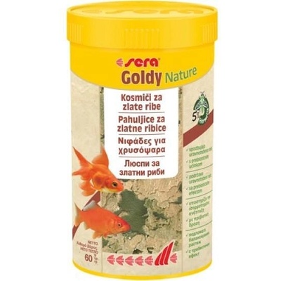 Sera Nature Goldy - основна храна за златни рибки без оцветители и консерванти 100 мл