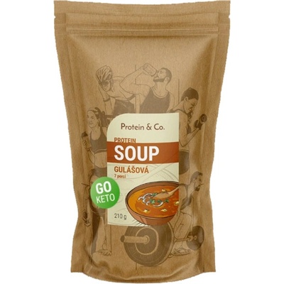 Protein&Co Keto proteinová polévka gulášová 30 g
