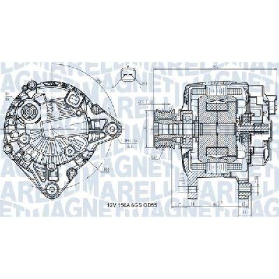 Alternátor MAGNETI MARELLI 063731617810