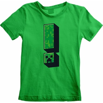 Minecraft tričko Creeper Exclamation Zelená