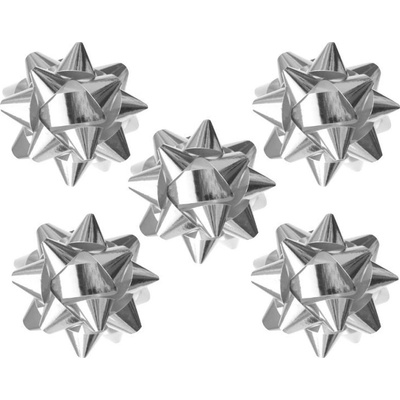 Rozety 11cm Metalická stříbrná