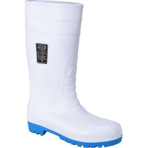 Portwest steelite total safety wellington s5 fw95 / Предпазни ботуши s5 - бели 44 (fw95whr44)