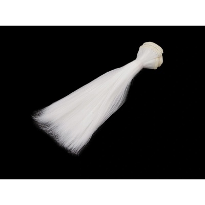 Prima-obchod Paruka / vlasy pro panenky 15 cm, barva 6 bílá