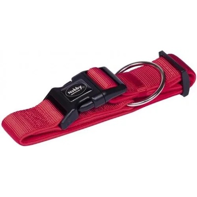Nobby Нашийник за куче nobby classic preno extra, найлон с неопренова подплата, дебелина 38/40 мм, дължина 40-55 см - червен, Германия - 80653-01