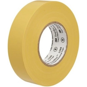 3M Temflex 1500 електроизолационна лента, 19 mm x 20 m, жълта (7000062294)