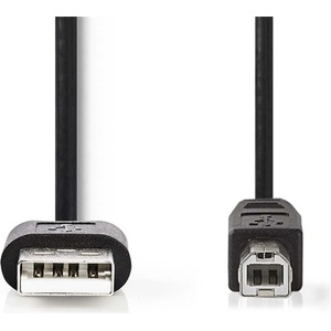 Nedis CCGL60101BK20 USB2.0, USB A - B кабел, 480Mbs, дължина 2m (CCGL60101BK20)