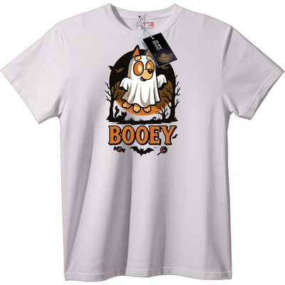 NOONEBRAND Тениска Halloween Призрачно Куче - S, White