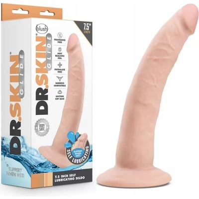 Самолубрикиращо се дилдо, реалистично, 19см. - Dr. Skin Glide (BLUSH01295)