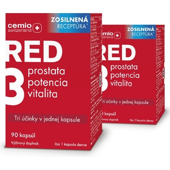 Cemio RED3® 2 x 90 kapsúl zosilnená receptúra 2024
