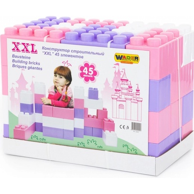 Wader veľké kocky XXL 45 ružové