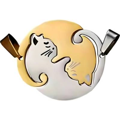 Harahu Double Cat Circle Zlatá KP34540