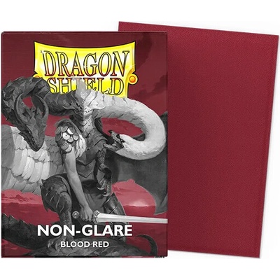 Dragon Shield Matte Sleeves Blood Red Non-Glare Obaly 100 ks