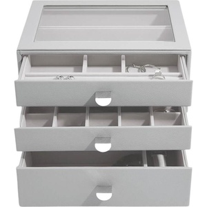 Stackers Ковчеже за бижута Stackers с 3 чекмеджета cлassic каменносиво (75888)