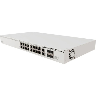 Суич Mikrotik CRS320-8P-8B-4S+RM, 1000Mbps, 20 порта, 16x 10/100/1000Mbps RJ45, 4x 100/1000bps SFP+ (CRS320-8P-8B-4S+RM)