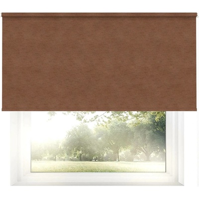 Garnyze-levneCZ Roleta na zeď NAtural NT3 hnědá 140 x 170 cm