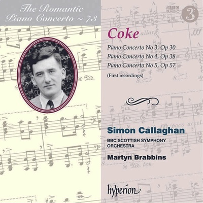 Simon Callaghan, COKE: PIANO CONCERTOS NOS. 3, 4 & 5 (HYPERION ROMA, CD
