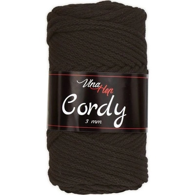 Příze Cordy 3mm 8229 tmavá čokoládová