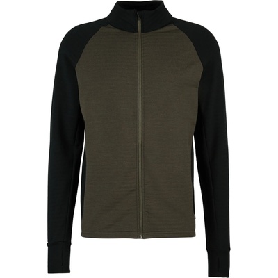 Stoic Мъжко вълнено яке Stoic MerinoFleece260 FlenSt. Jacket Merino jacket - Black / Dark Olive - размер 3XL (005-6569-0216)