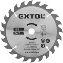 EXTOL PREMIUM kotouč pilový s SK plátky, 165x1,4x16mm, 24T