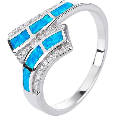 Bealio stříbrný prsten ŘECKÝ modrý 03 08576 1551