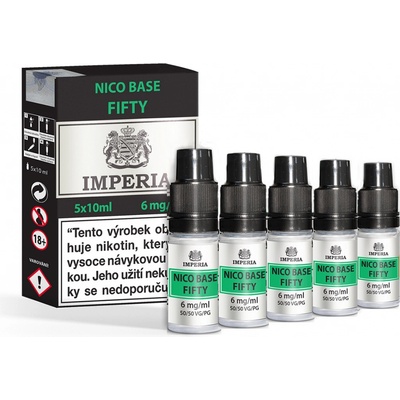 Nikotinová báze IMPERIA 5x10ml PG50-VG50 6mg