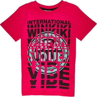 Winkiki kids Wear chlapecké tričko Summer Vibe červená