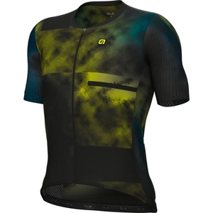 Alé Мъжка фланелка с къс ръкав за колоездене Alé PR-E Atmosfera Jersey Cycling jersey - Black (056-3421-0115)
