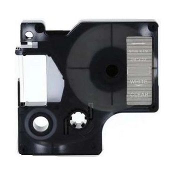 Pro Dymo Съвместима лента с Dymo 40920, 9mm x 7m, бял печат / прозрачен субстрат (40920)