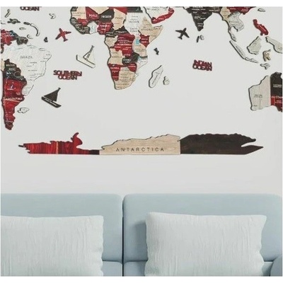 Enjoy the Wood 3D nástěnná dřevěná mapa Antarctica M pro mapu Urban
