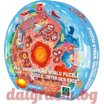 Image 1 of Hape Образователен пъзел hape e1637 - 36 части - Центърът на Земята (h1637)
