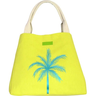 Mora Mora ПЛАЖНА ЧАНТА palma yellow green