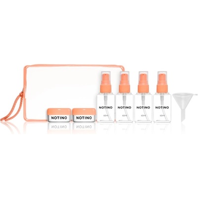 Notino Travel Collection Travel Bottle Set контейнери за пътуване за многократна употреба Peach