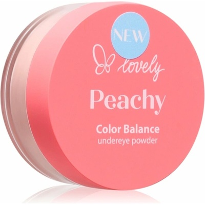Lovely Peachy Color Balance Undereye Powder sypký púder Peach 3,5 g