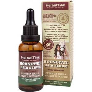 Rosa Impex Herbal Time Серум за коса с хвощ и витамини против косопад x30 мл
