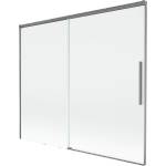 Mexen Rox двоен плъзгащ параван за вана 180 x 150 cm, прозрачен, gun metal - 8C9-180-001-95-00 (8C9-180-001-95-00)