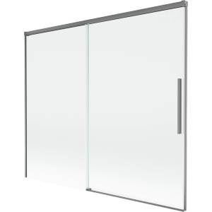 Mexen Rox двоен плъзгащ параван за вана 180 x 150 cm, прозрачен, gun metal - 8C9-180-001-95-00 (8C9-180-001-95-00)
