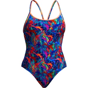 Funkita Дамски бански костюм Funkita Women's Diamond Back One Piece Swimsuit - Weedy One - размер 38 (EU) (150-5659-1714)