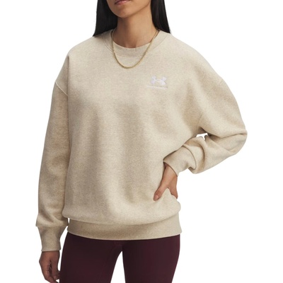 Under Armour Icon Fleece OS Crew W 1379475-305 hnedá