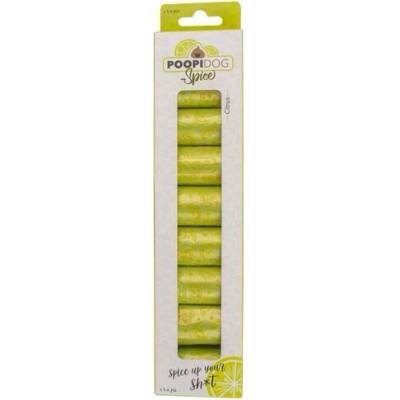 Cobbys pet duvoplus poopidog sáčky na exkrementy s vôňou citrusov 8x15 ks 32x19 cm