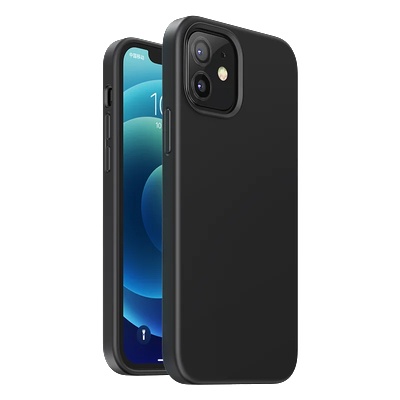 UGREEN Калъф за телефон Ugreen Protective Silicone Case Soft Flexible Rubber за iPhone 12 mini, черен (KXG0016416)