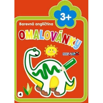 Dino Barevná angličtina Omalovánky