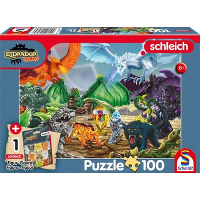 SCHMIDT Eldrador Bitva o super krystal + figurka Schleich 100 dílků