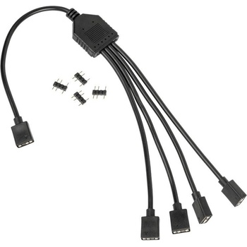 Kolink ARGB кабел Kolink 1-4 сплитер, 300mm, 3-pin конектор - ZUAD-1474 (ZUAD-1474)