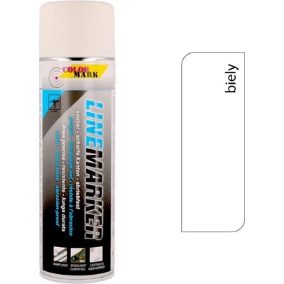 COLOR MARK LINEMARKER - sprej na trvalé značenie čiar na parkovisku - trvalé zvislé - biela - 750 ml