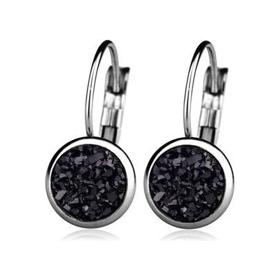 Šperky4U ocelové náušnice black NBA001-BK