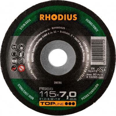 Rhodius Brusný kotouč 115 x 7,0 x 22,23 mm 200386