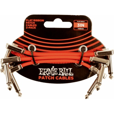 Ernie Ball Flat Ribbon Patch Cable 7, 5 cm Ъглов - Ъглов Пач кабел (P06401)