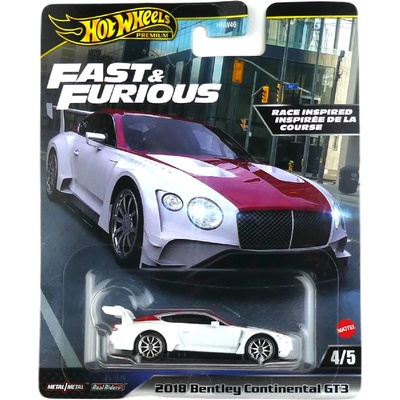 Mattel Hot Wheels Premium Fast and Furious 2018 Bentley Continental GT3