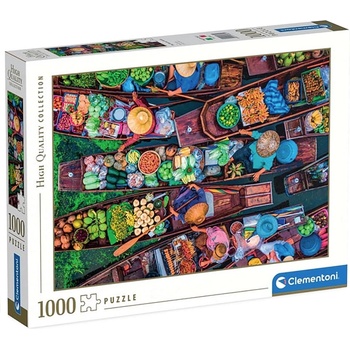Clementoni Пъзел Clementoni от 1000 части - Тайландски плаващ пазар (39882)