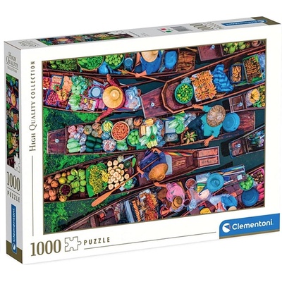 Clementoni Пъзел Clementoni от 1000 части - Тайландски плаващ пазар (39882)